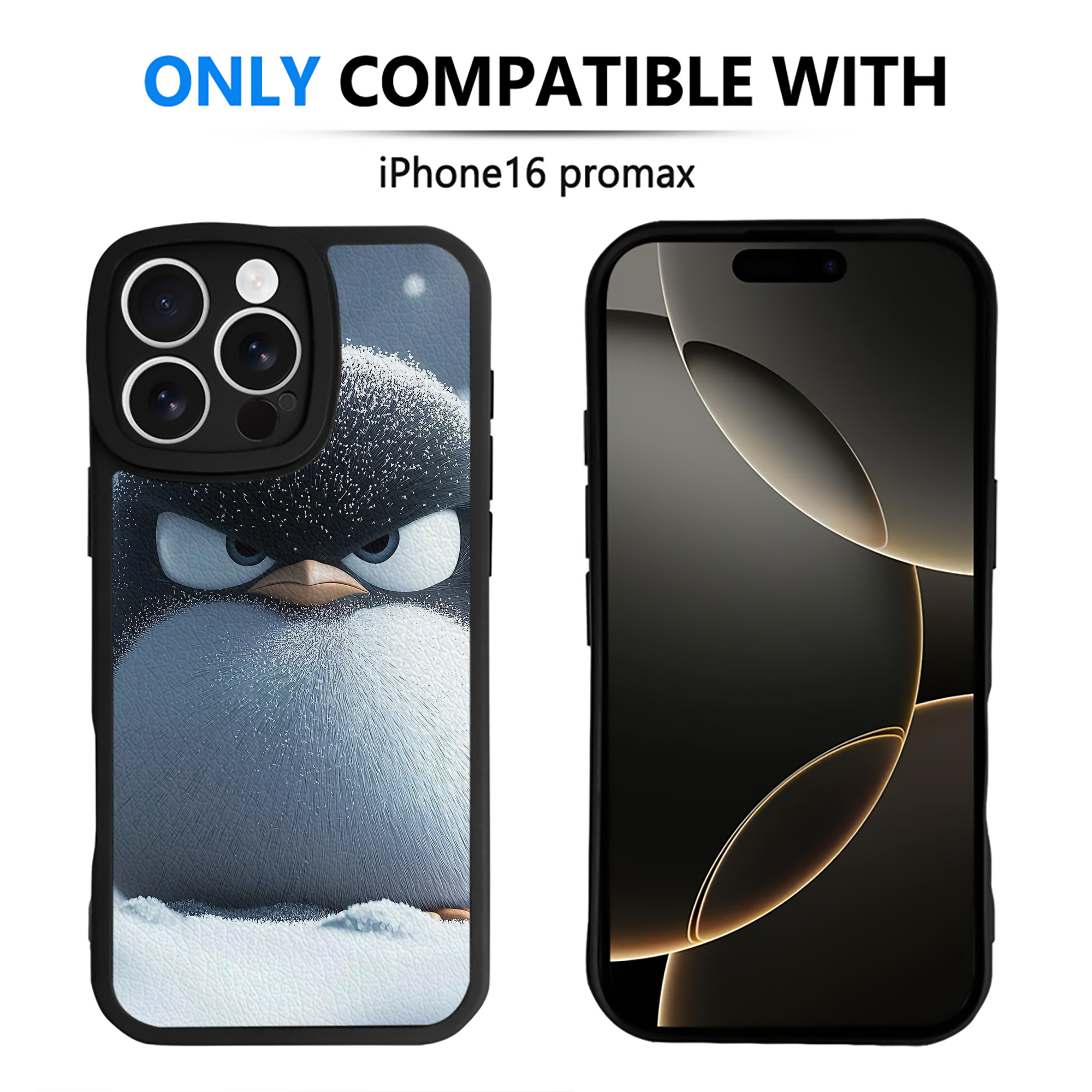 （画像用） Angry Birds アングリーバード 【iPhone 16シリーズ対応】シリコンスマホケース（レザー調） 材質：シリコン